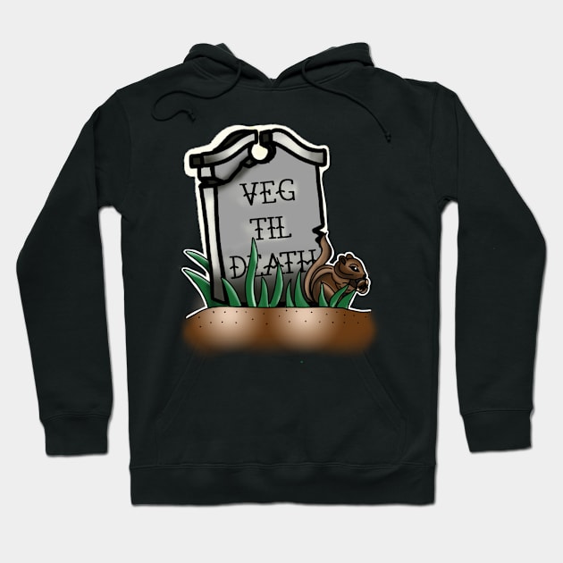 Veg til death Hoodie by lizajambalaya